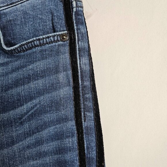 Women's 7 FOR ALL MANKIND The Ankle Skinny Jeans DARK WASH BLUE size 26 Denim - Picture 5 of 10